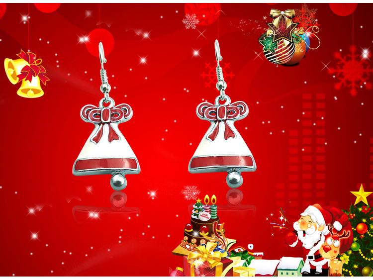 Latest European & American Drip Oil Bell Earrings - Christmas Gift Jewelry