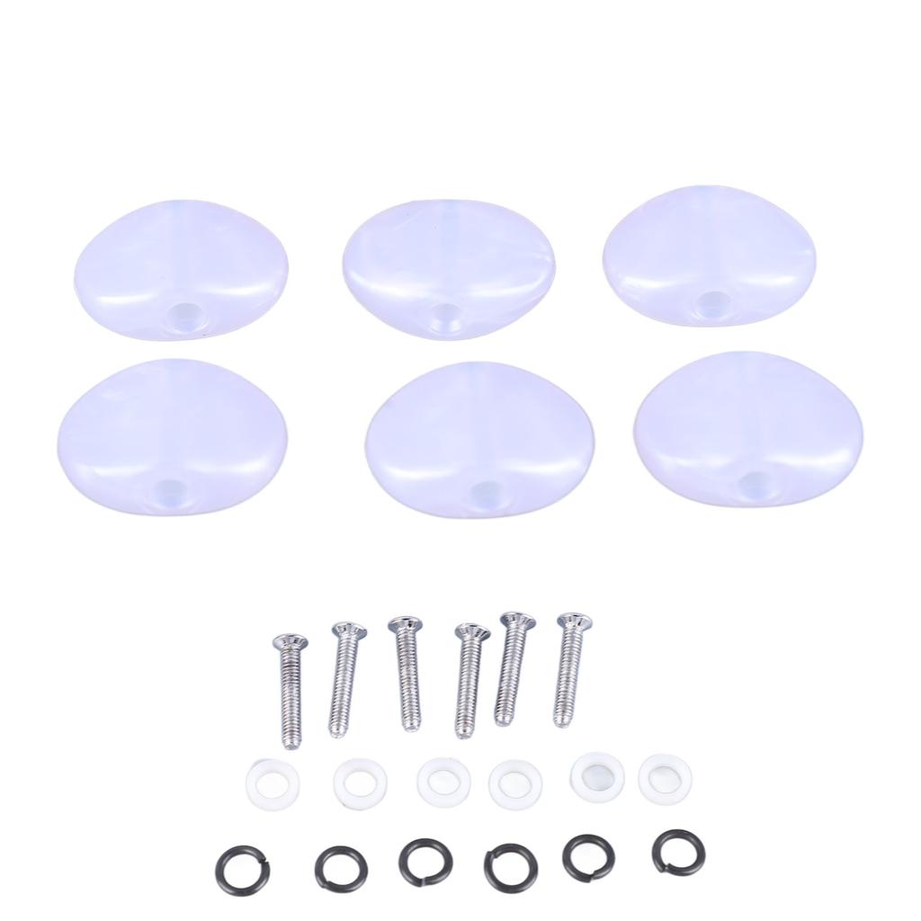 6 STÜCKE Gitarren-Tuning-Knopf Griff Kunststoff Tuner Peg Knöpfe Maschinenkopf für Akustische Elektrische Gitarren