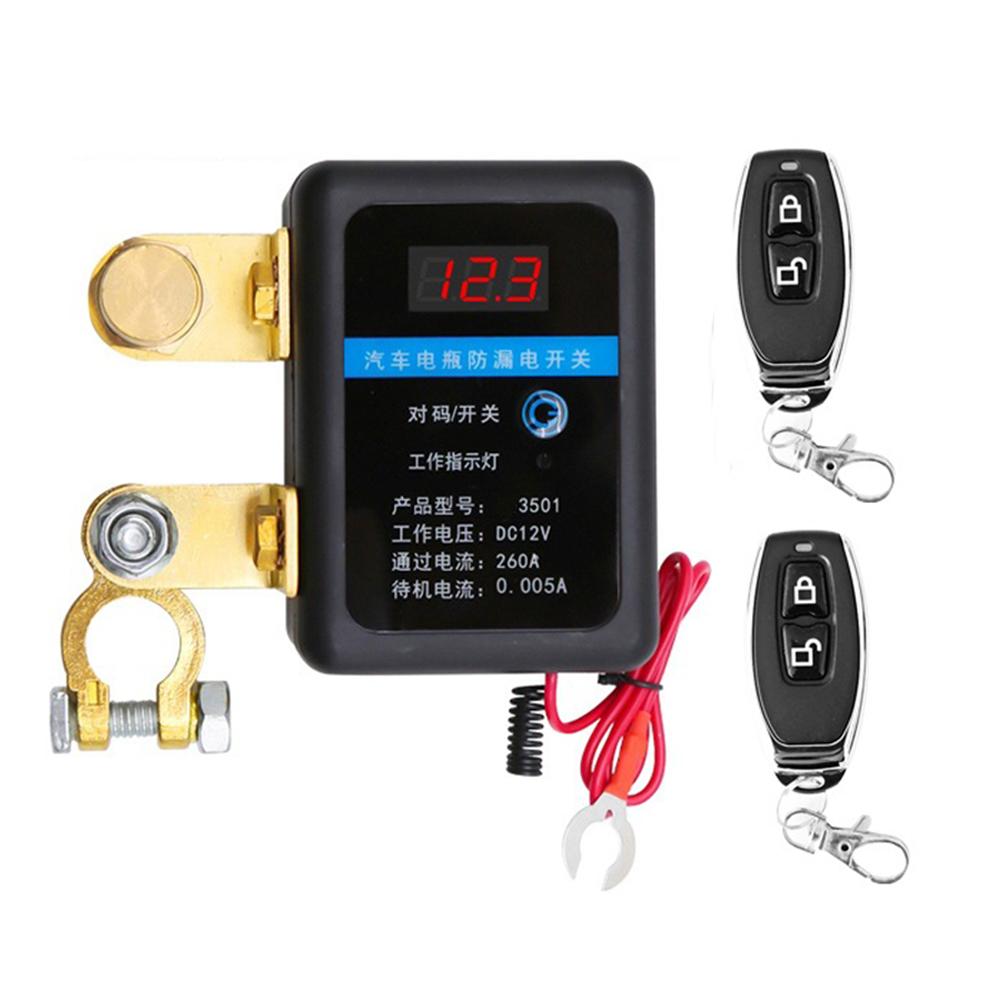 DC 12V Remote Battery Disconnect Switchs 260A Automatic Power Shut Off Switchs Car Remote Battery Cut Off Switchs for Car Truck