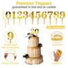 Acrylic Numbers For Cake 0-9 Numbers Happy Birthday Cake Topper Wedding Party Cupcake Toppers For Cake Decorations