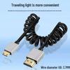 Ultra-thin Retractable HDMI to Mini HDMI 2.0 4K 60Hz Cable for HDTV, Computer, Projector, Camera