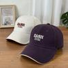 Fashion Hat trendy brand letter embroidery versatile couple baseball cap student new spring and summer sunshade cap women's sun protection hard top