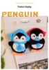 Süßer Winter-Pinguin Plüsch Schlüsselanhänger - Kleiner Rucksack Anhänger Geschenk