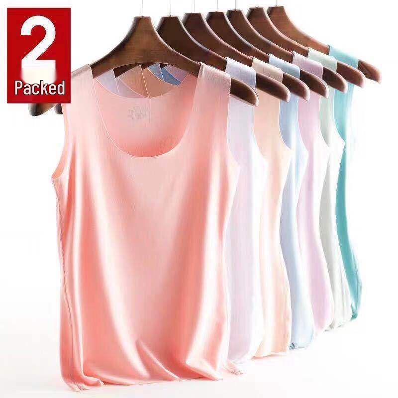 Women's Seamless Slim-Fit Modal Camisole – Plus Size Solid Color Spring/Summer Outerwear Base Layer