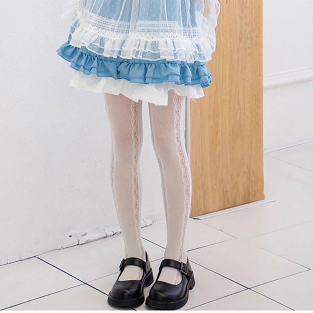 

Summer Solid Color Mesh Kids Tights Kids Hosiery Korean Style Stockings Children Girls Pantyhose