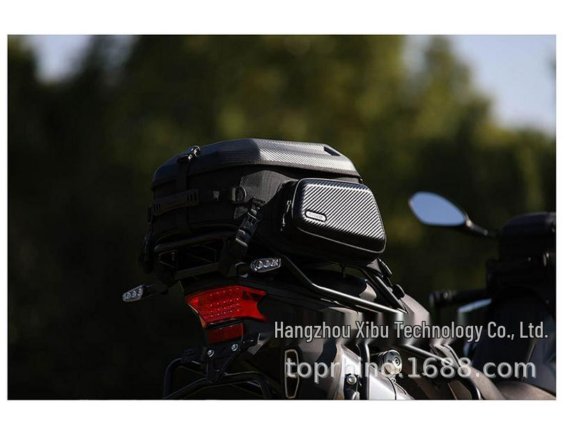 Rhinowalk Expandable 23L-35L Hard Shell Motorcycle Helmet Backpack Tail Bag