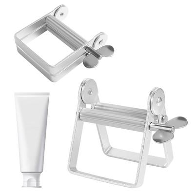 Frosted Rolling Toothpaste Squeezer Tightener Squeezing Tool Tube Wringer Aluminum Silver Tooth Paste Dispenser Lazy