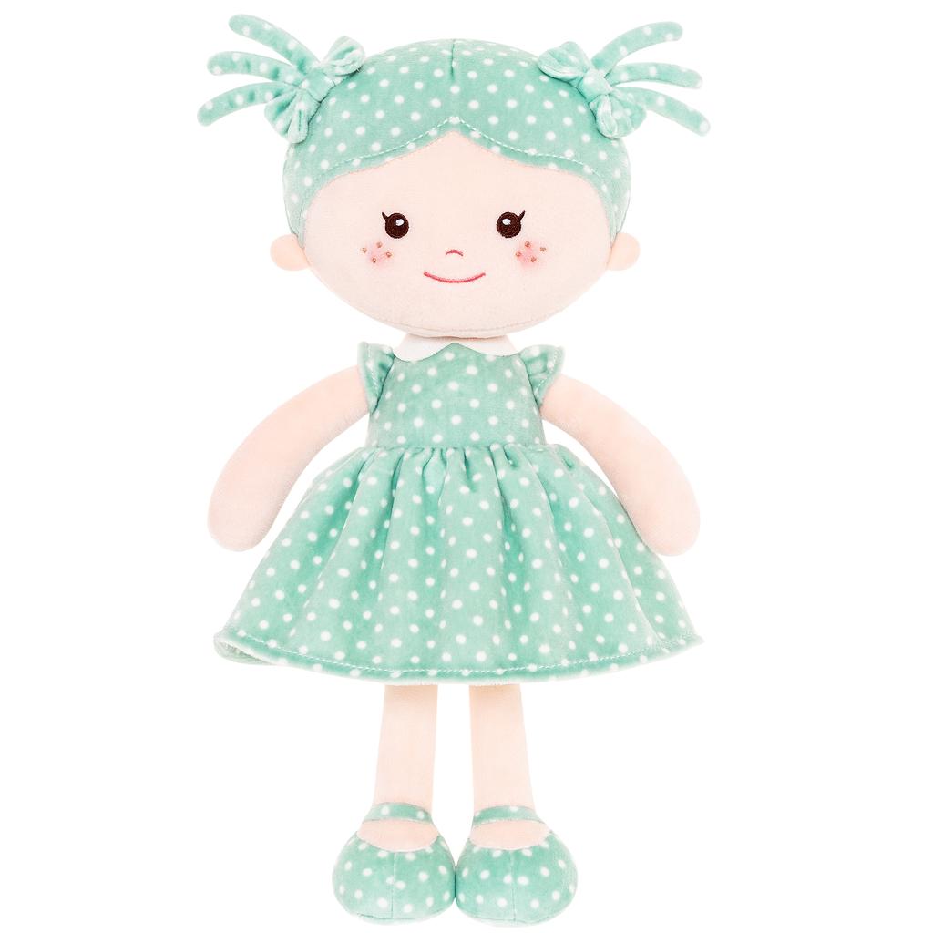 Plush Doll Baby Gril Gifts Milly Series Pink with White Polka Dot Doll Collection Ideas Baby's First Birthday Gift