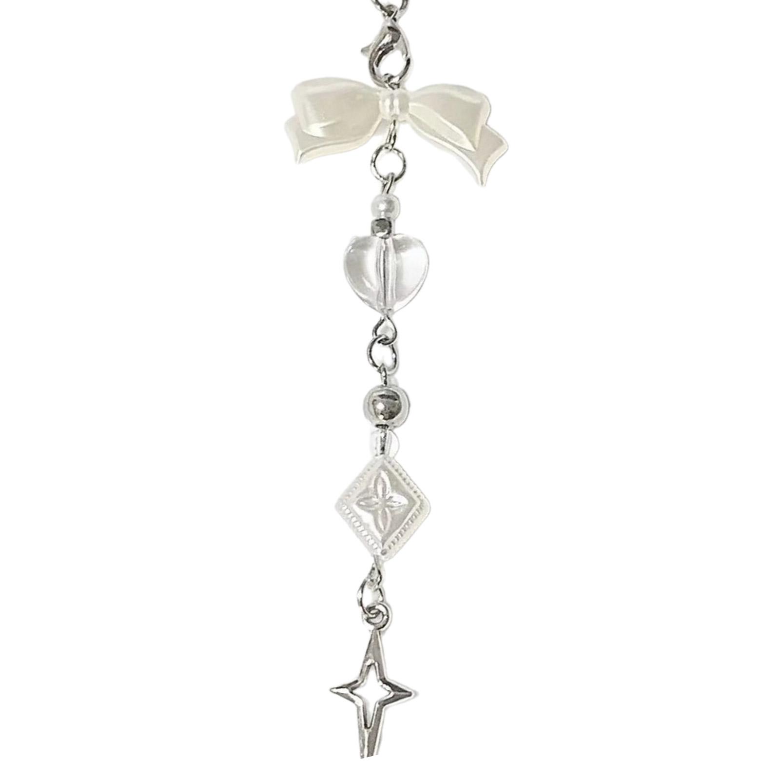 Милый брелок в форме сердца с бантом — фото 19