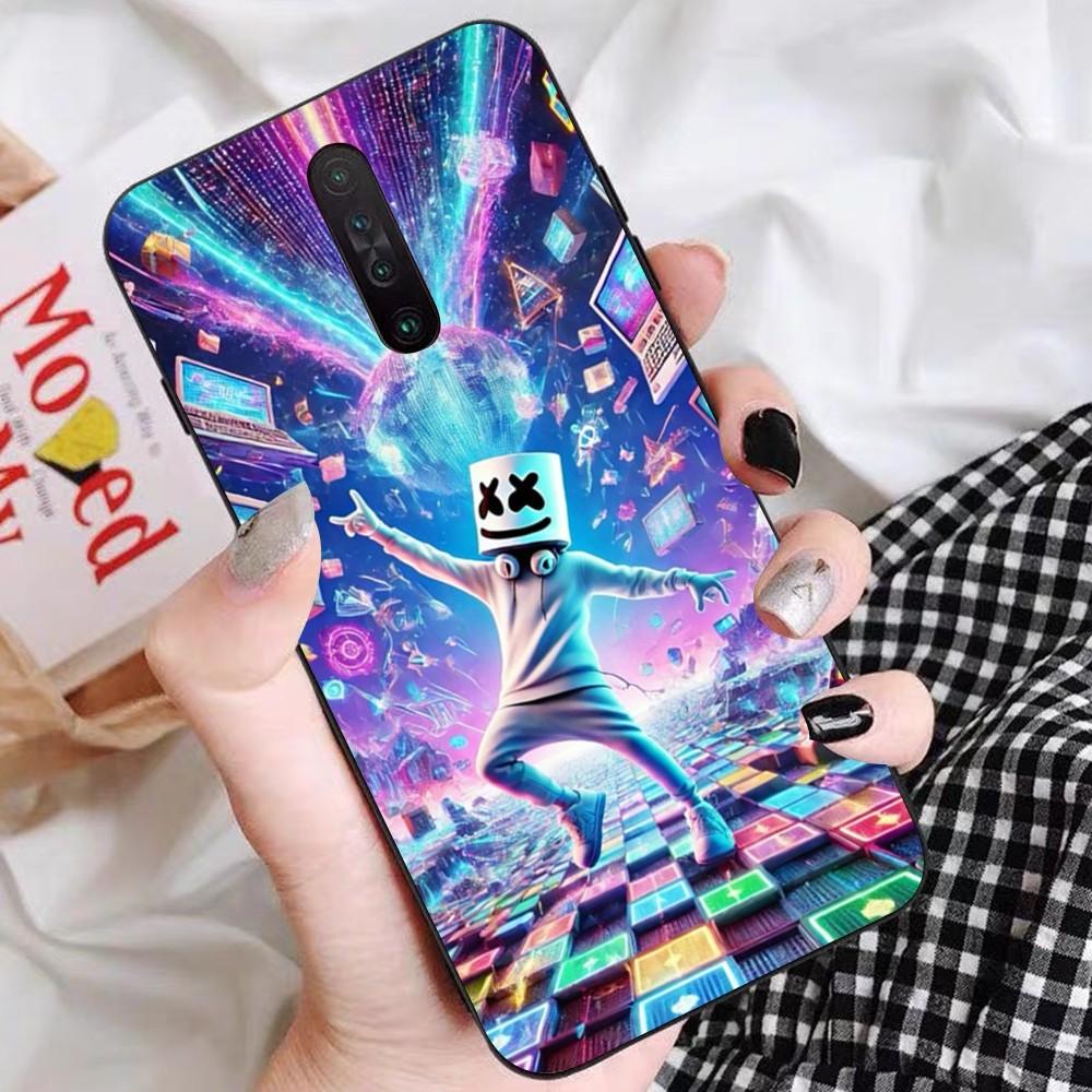 Marshmallow Dj Faces Phone Case For Redmi 5 6 7 8 9 10 Plus Pro 6 7 8 9 A GO K20 K30 K40 Pro Plus F3 Fundas