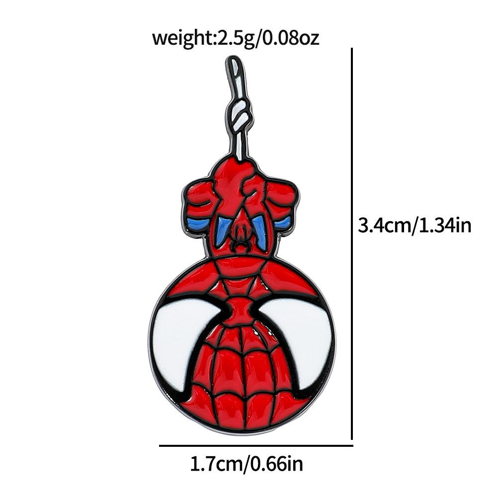89 Spider-Man Alloy Brooch Marvel Superhero Spider-Man Metal Badge Backpack Jacket Personalized Decoration
