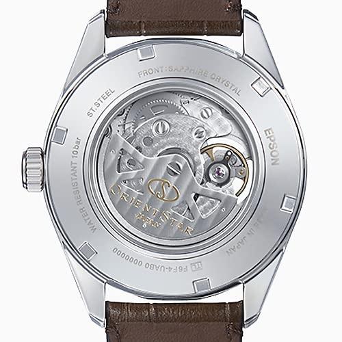 [ORIENT STAR] Men's Modern Skeleton Automatic Watch, Open Heart, Made In Japan, 2-Year Warranty, Brown, Model RK-AV0008Y