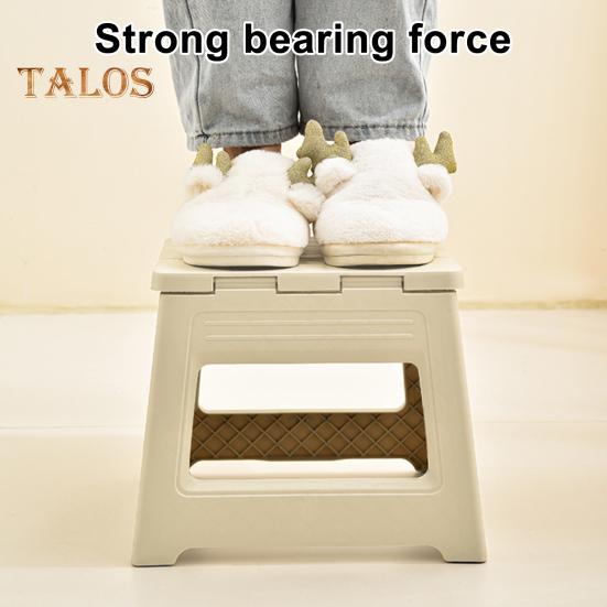 Folding Bench Multifunctional Footstool for Toddlers Seniors Portable Plastic Stool with Handle Outdoor Fishing Stool