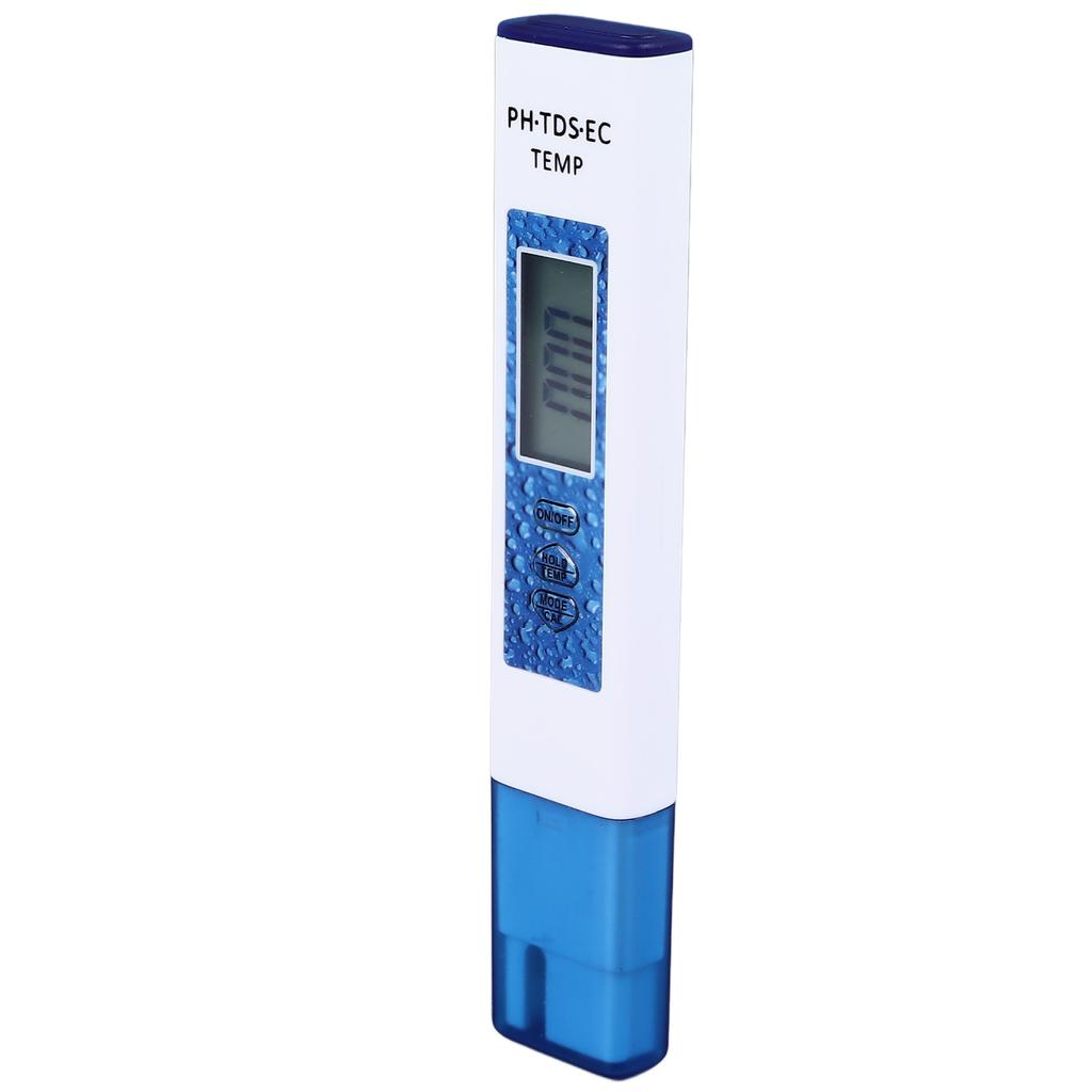 Wasserqualitätsprüfer 4 in 1 PH TDS EC Temp Messgerät 0?9999ppm Genaues Messgerät für Aquarien