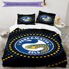 3 Stück Fußballmannschaft (22) Design-Bettwäsche-Set - HD-bedruckte Bettwäsche mit 1 Bettbezug und 2 Kissenbezügen - Perfekt für die Dekoration zu Hause und im Studentenwohnheim