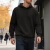 Men's Large Size Autumn and Winter Casual New Thickened Jacquard Hooded Sweater Long Sleeve Men's Top