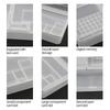 1/2pc Transparent Rectangle Plastic Storage Box Screw Holder Case Organizer Container Jewelry Nail Art Equipment Tools Case