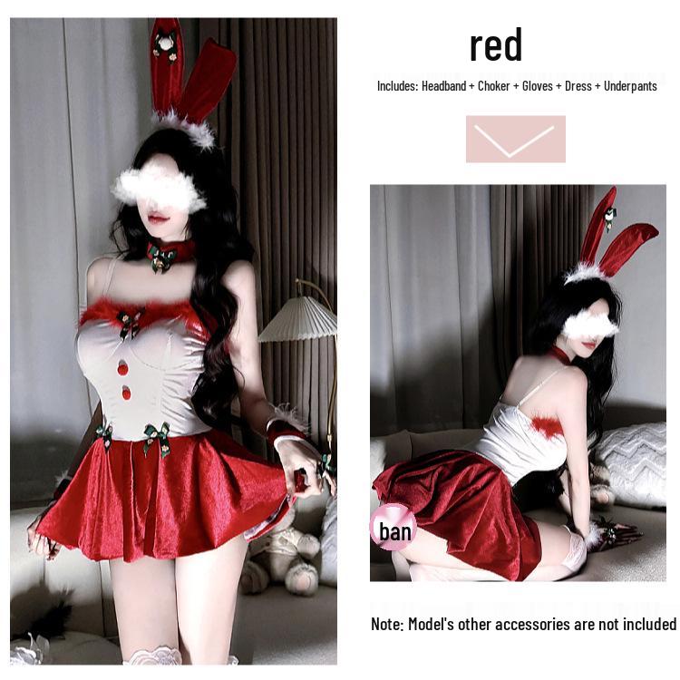 Sexy Slimming Lingerie Bunny Girl New Year's Cosplay Christmas Suspender Dress