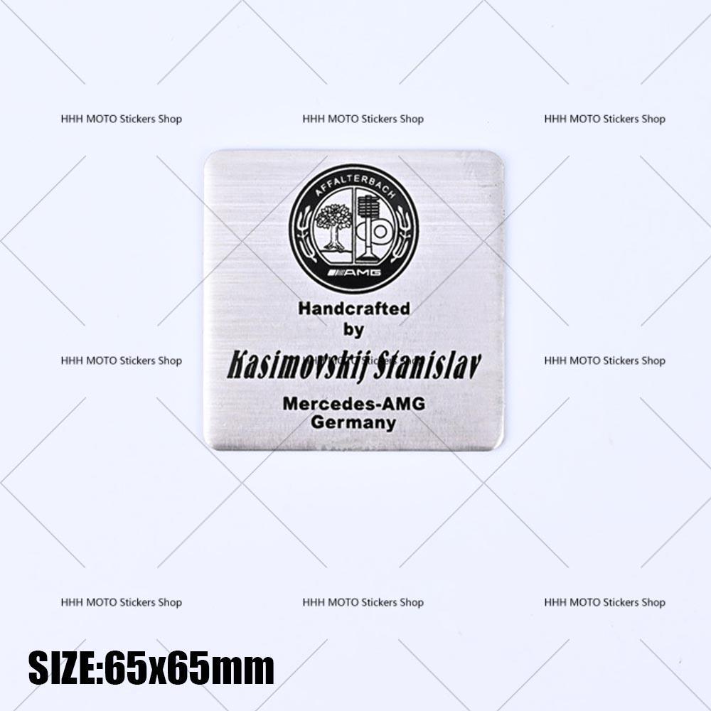 Car Engine Sticker AFFALTERBACH Nameplate Label Emblem Sticker for Mercedes Benz AMG Maybach W205 W213 W166 W177 W463 W464 CLA