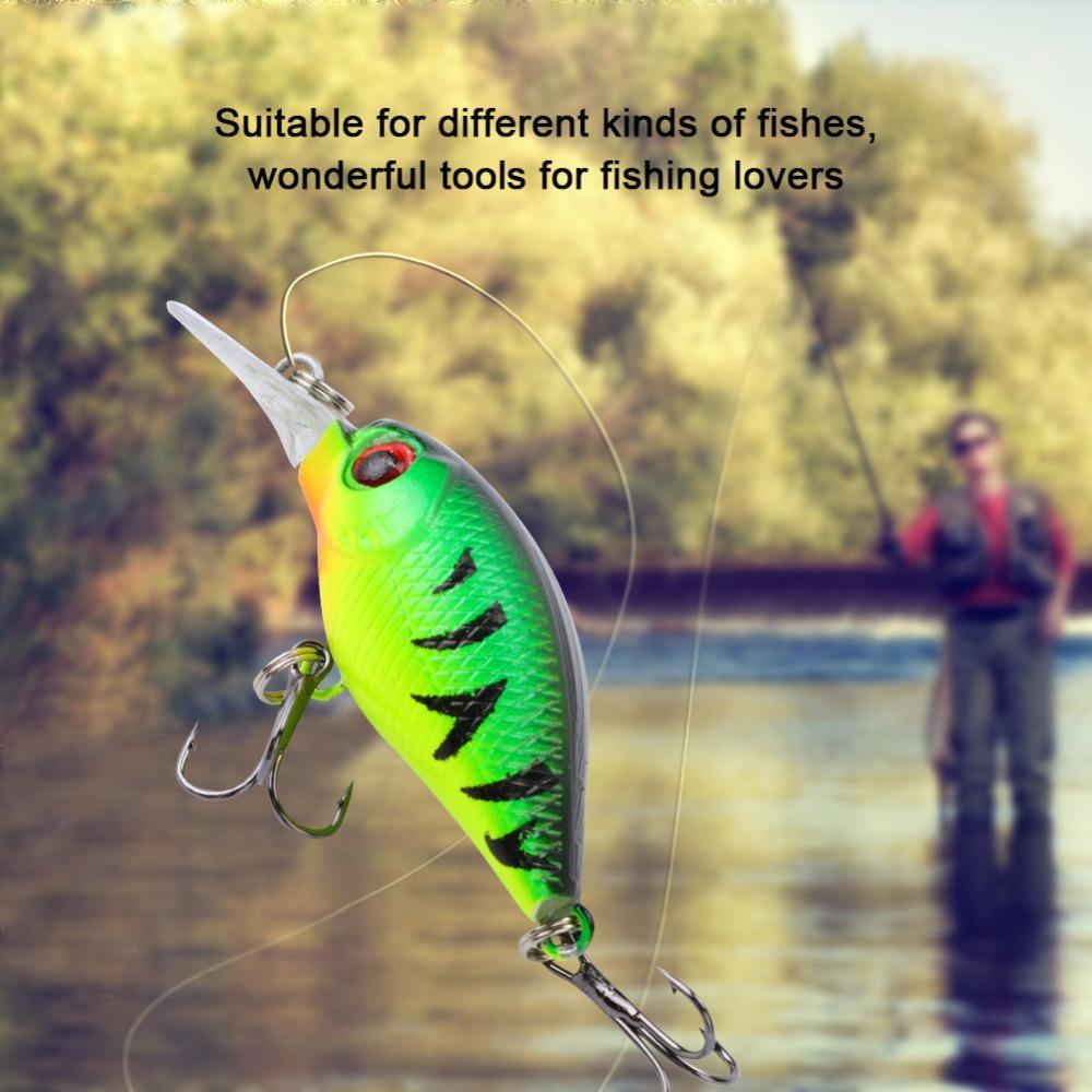 5PCS 4.5cm 5cm Topwater Fishing Lures ABS Hard Baits Lifelike Artificial Hard Baits Bass Fishing