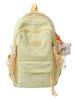 Cute Bowknot Embroidery Student Backpack For Middle School Girls Nylon Schoolbag