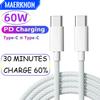 Καλώδιο PD 60W Τύπου C σε C Γρήγορης Φόρτισης Καλώδιο Φορτιστή Καλώδιο USB C Καλώδιο Γρήγορης Φόρτισης Τηλεφώνου Για iPhone 16 15 iPad Samsung Xiaomi