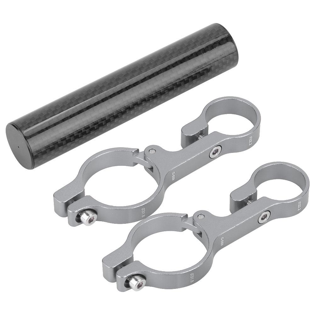 Aluminium Alloy Cycling   Odometer Extension Mount Bike Computer Extra Holder (Black)