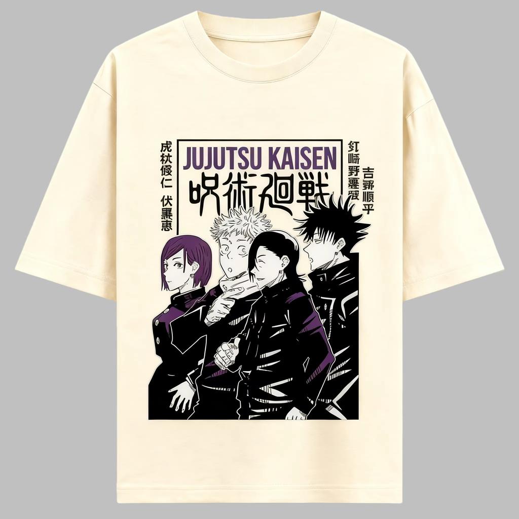 2026 New Spellcraft Reversal Anime Quartet Printed Cotton TShirt For Men and Women