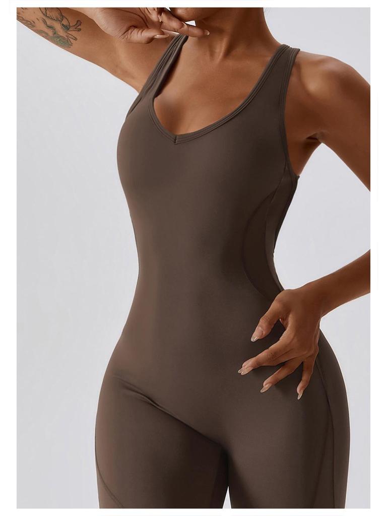 Europejski i Amerykański Szybkoschnący Obcisły Strój do Jogi do Fitnessu, Tańca, Podnoszenia Bioder i Wyszczuplania Brzucha (8117)