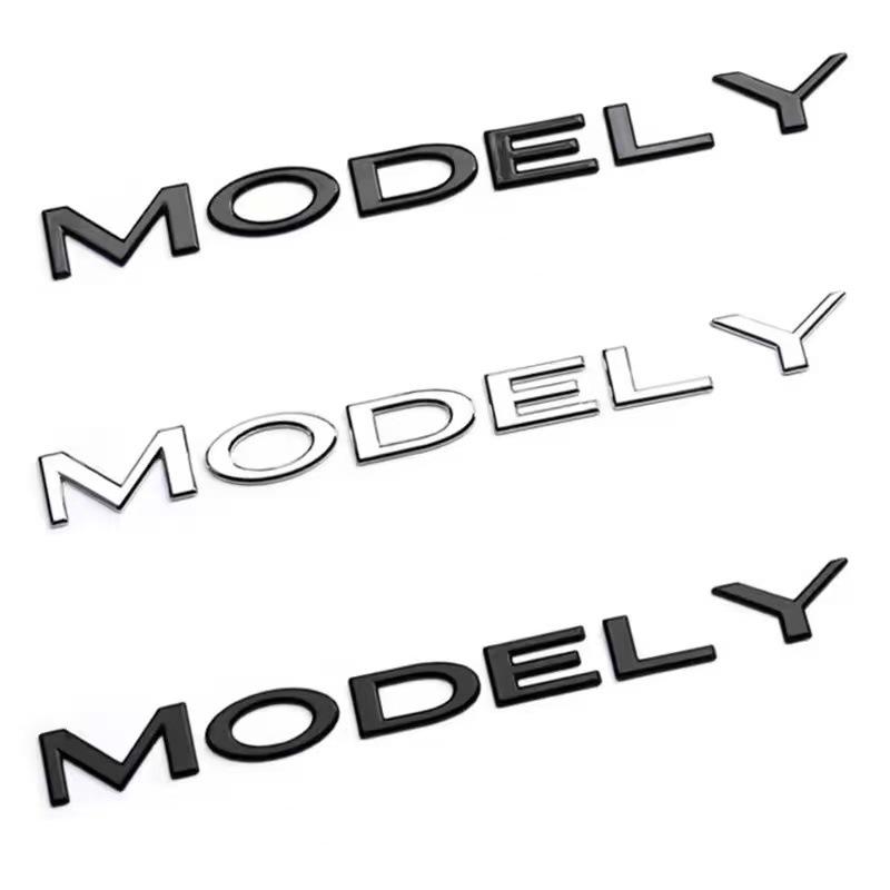 Tesla Model Y & 3 Front/Rear Trunk English Letter Logos Sticker
