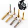 Ultra-light Bicycle Stem Top Cap Screw Titanium Zinc Zinc Alloy Bicycle Headset Cover Screws Cycling Parts