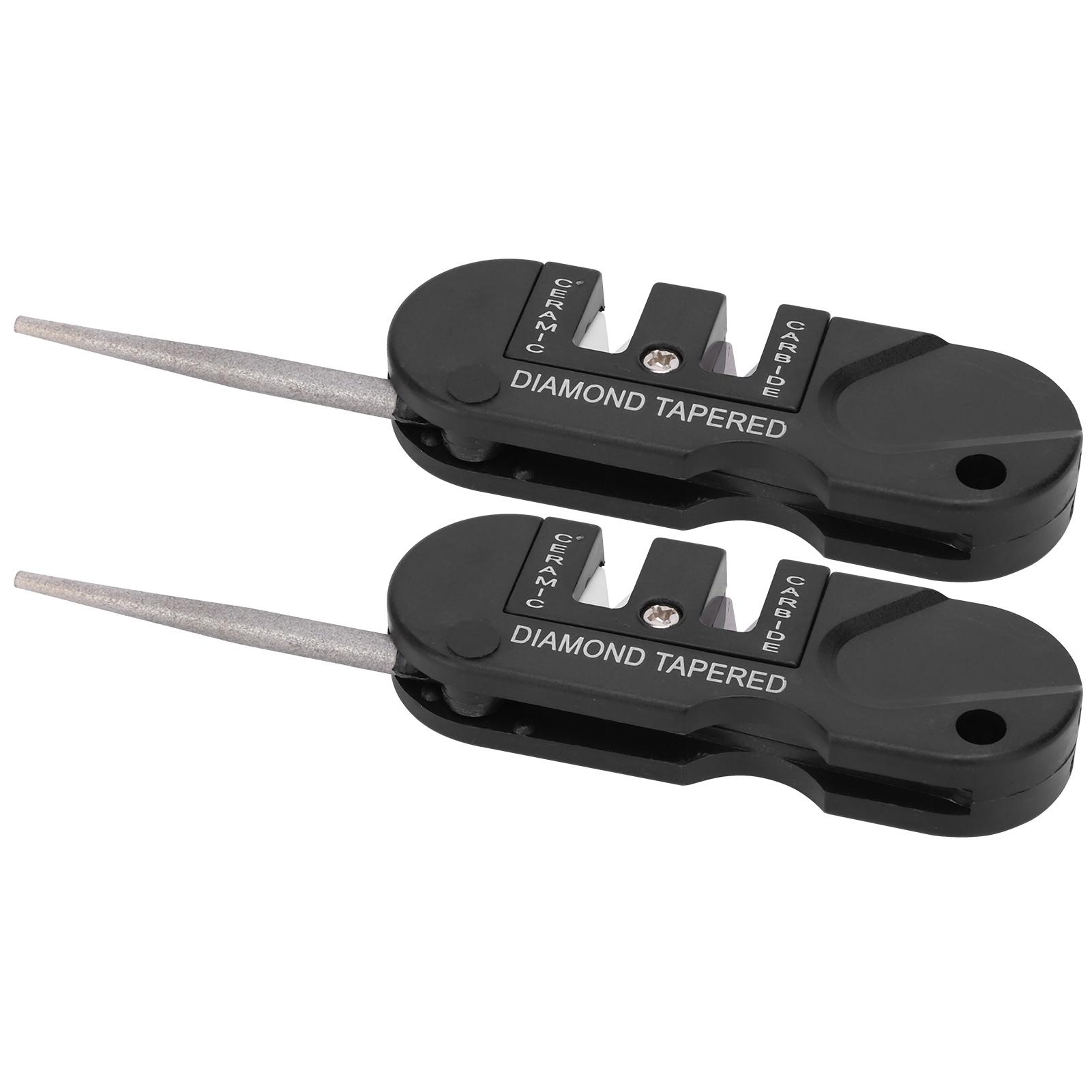 2Pcs set 4 in 1 Glide Multitool Knife Sharpener Portable MultiFunctional Sharping Tool