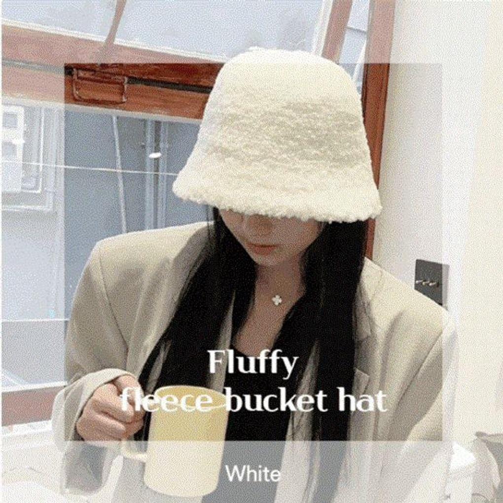 

Winter Fleece Bucket Hat Fashion Hat