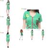 Adult Witch Costume Green Dress With Blood Accents Perfect For Halloween Parties