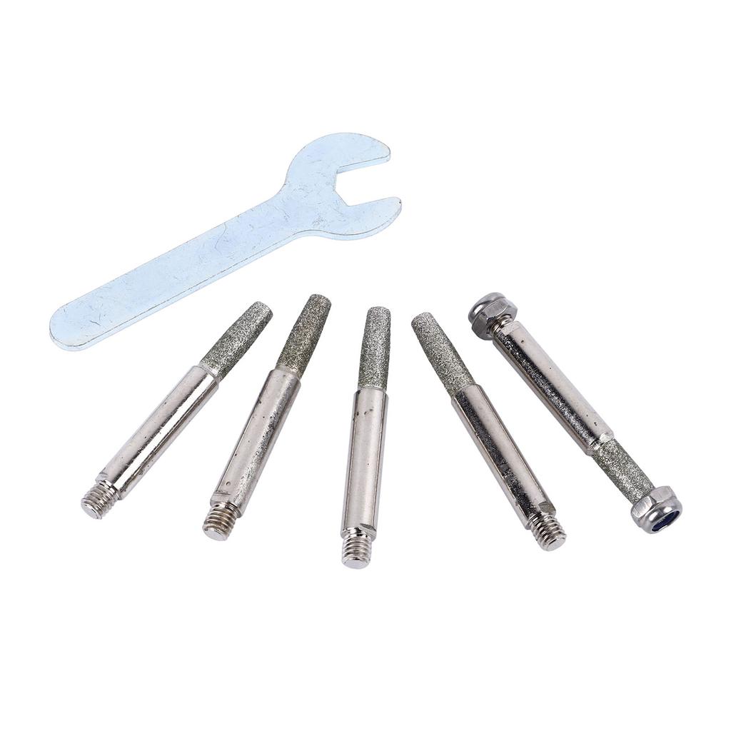 5PCS Chainsaw Sharpener Grinding Stones Drill Bit High Hardness Chainsaw Sharpening Tool for Small