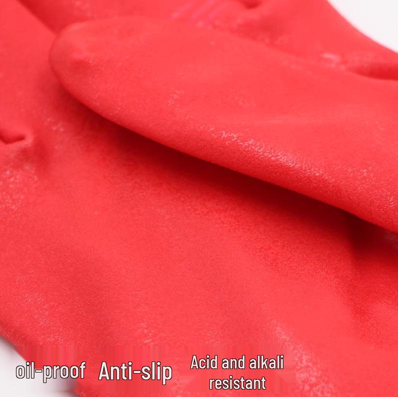 Hoo Bang Men's Winter Plush-Lined Waterproof Cleaning Gloves for Dishwashing and Household Chores