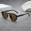 Mode Luxe Merk Zonnebrillen Rond Retro Zonnebrillen Trendy Designer Zonnebrillen Premium Anti-UV Zonnebrillen