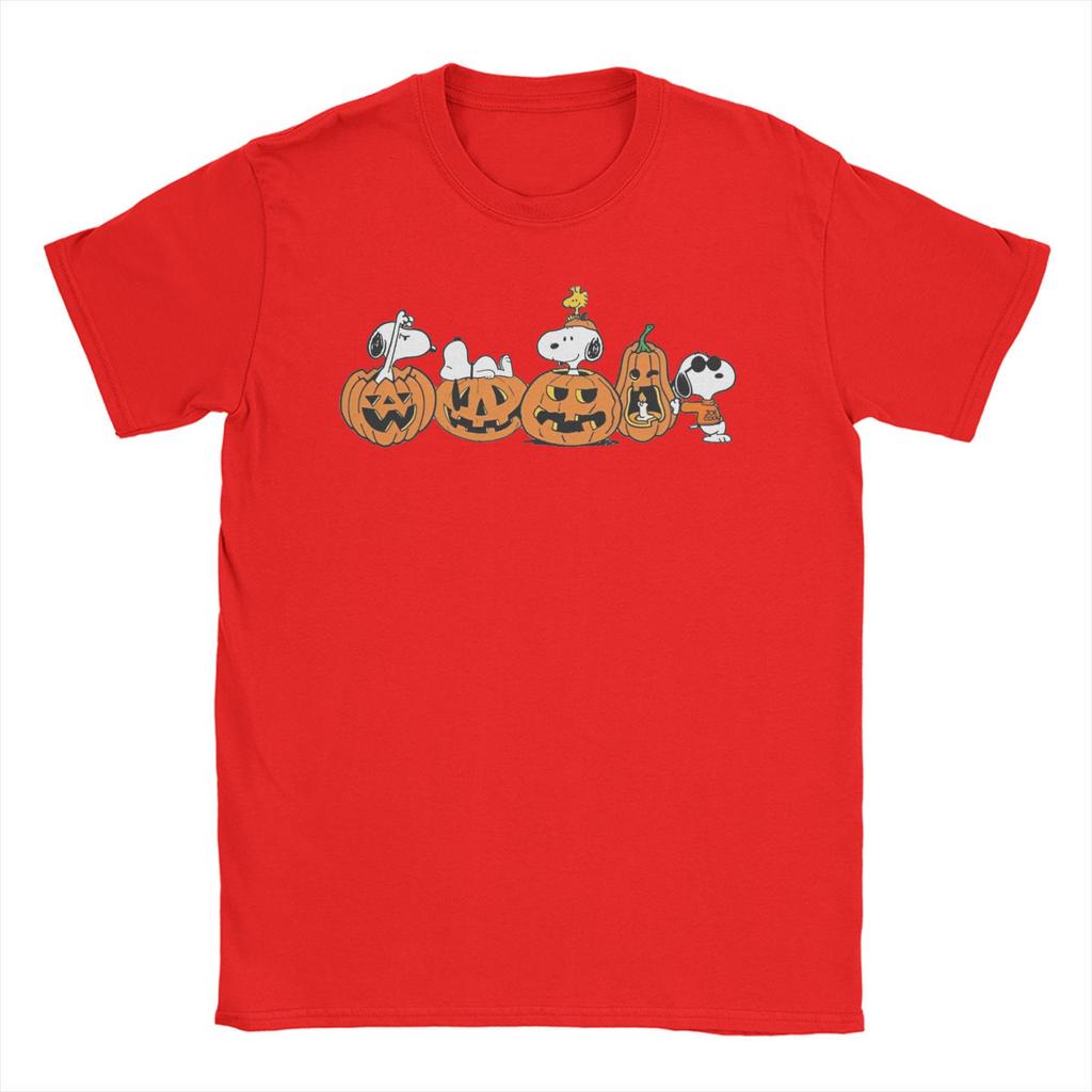 Miniso Vintage Y2k Women Print Snoopys Halloween Pumpkin T Shirt Tee Cotton Tshirts Clothes