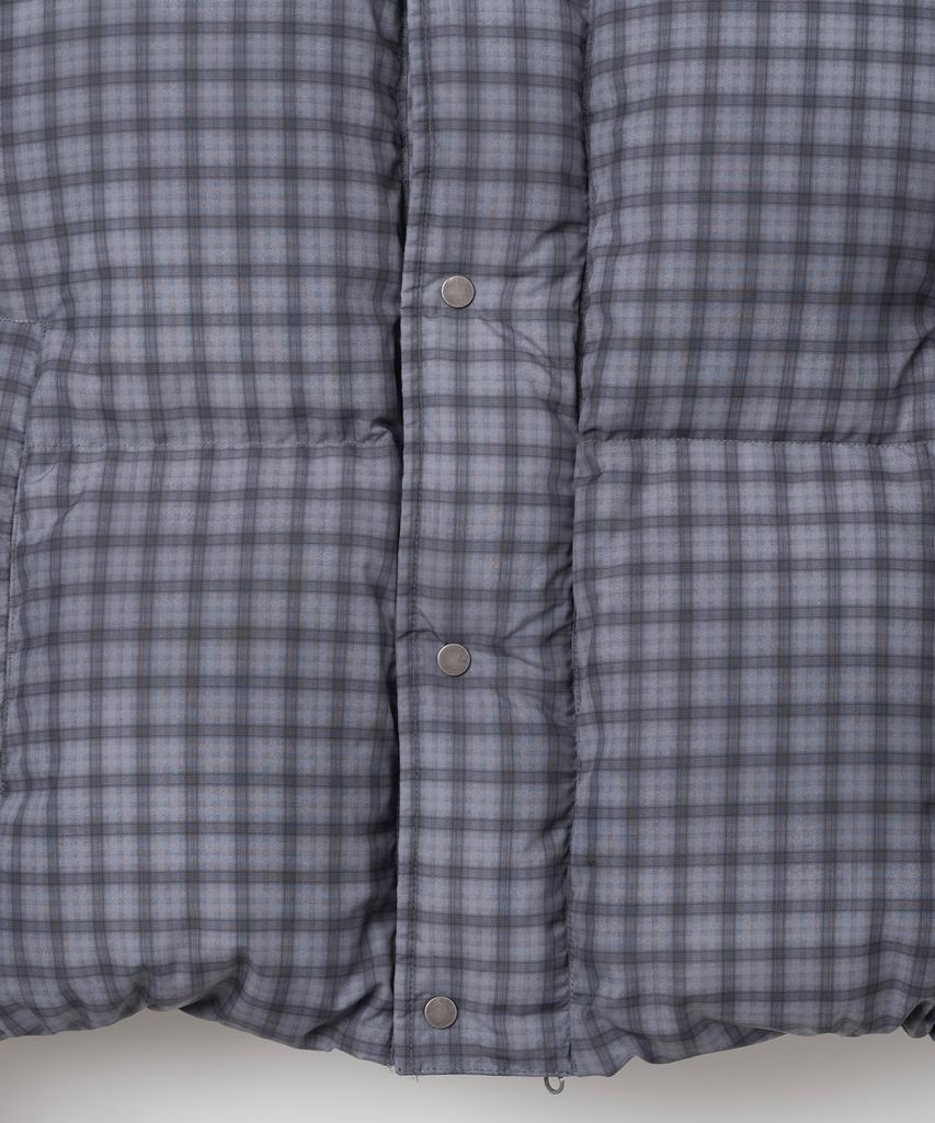 Millo Archive Plaid Pattern Duck Down Padded Jacket [Smoke Grey]