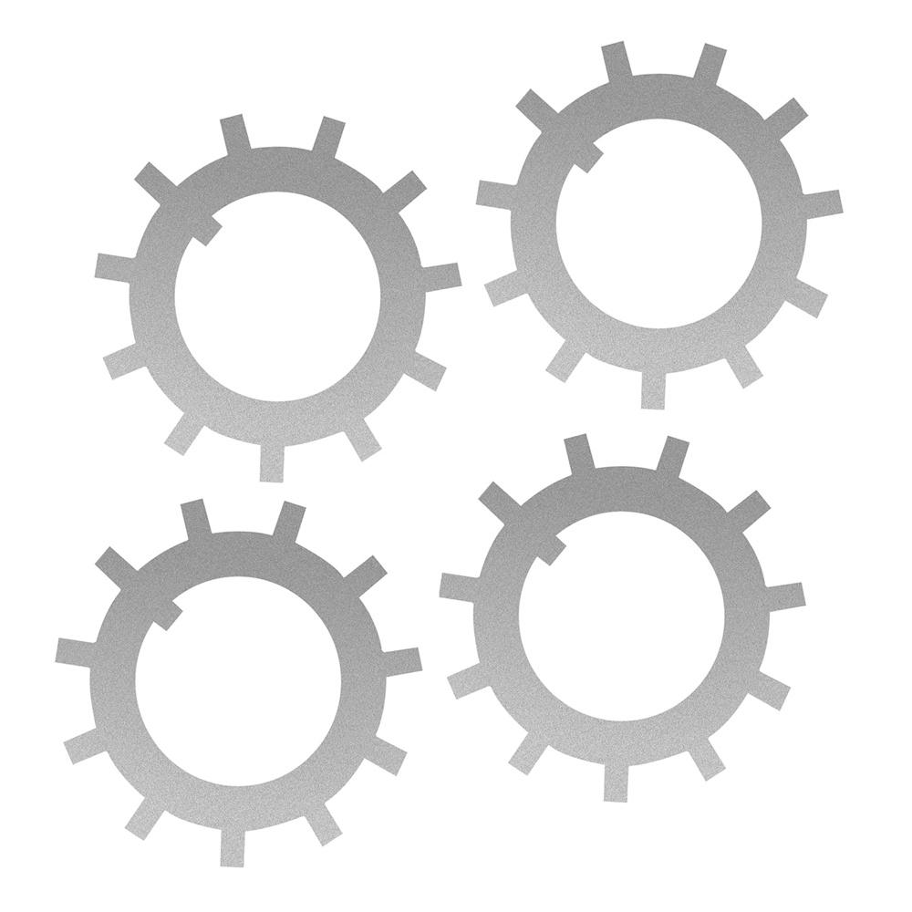 

Новые 4 шт. 005-059-00 1,75 шайбы с ушками подходят для 10k HD 12k 15k оси колеса прицепа