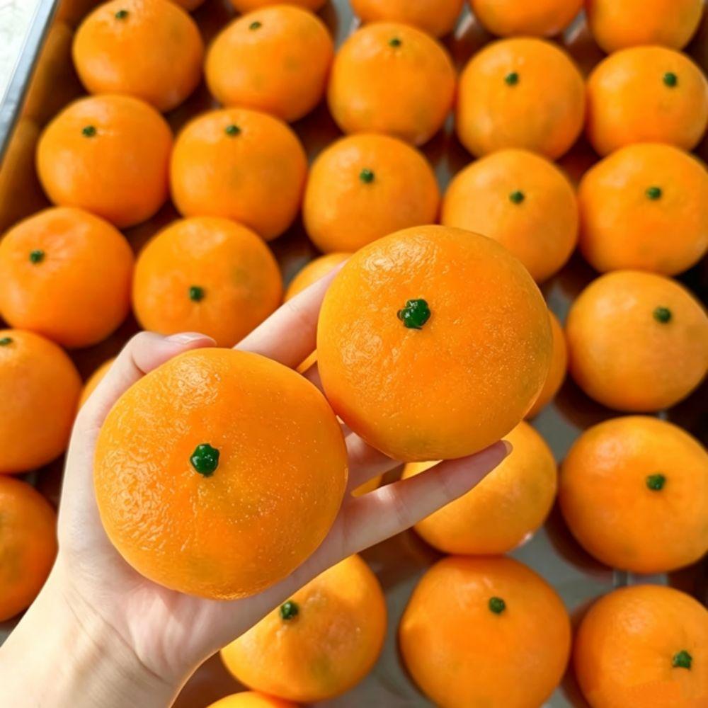 Moldable Squishy Crunchy Handmade Blocks Filled Fidget Creative Orange Squeeze Toy Xmas Gift