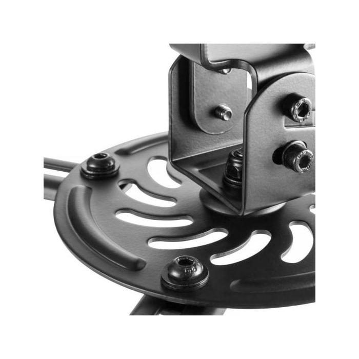 AISENS - CP03TSR-127 - Support Universel éco-pivotant, Inclus de Plafond pour PROJECTEUR 13.5KG, Noir