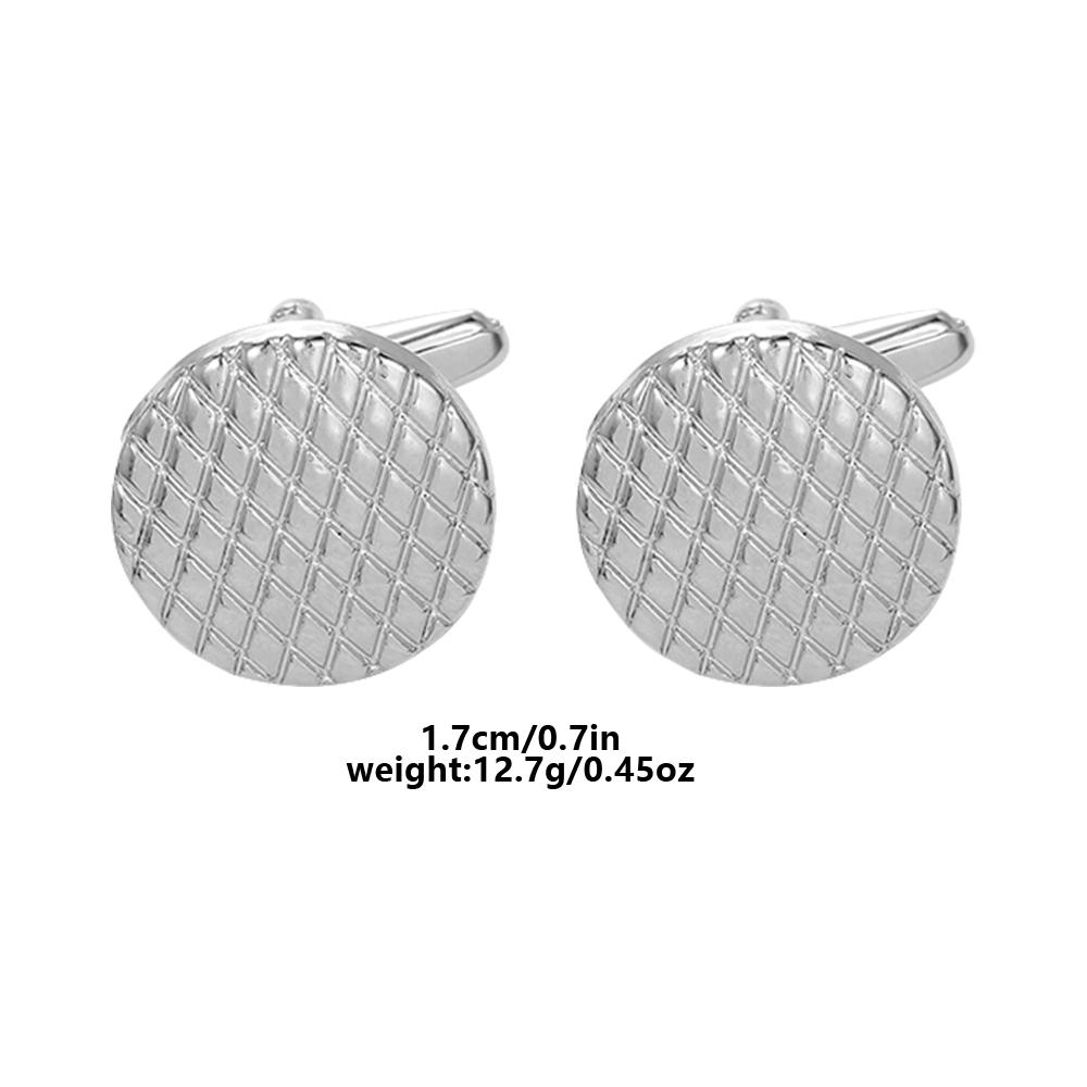2026 High Quality Fish Scale Pattern Mens Cufflinks Round Cuff Links For Suit Shirt Tuxedo Decoration