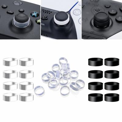 8PCS Anti Dust Joystick Silicone Guards for PS5 PS4 Pro Xbox VR2 ROG Thumbstick Friction Reduction