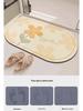 Fresh Quick-Dry Non-Slip Diatomaceous Earth Bathroom Mat