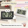 Cute Mini Digital Clock Portable Table Clock Battery Operated LED Clock Electronic Small Desktop Clock for Student/Car/Bedroom