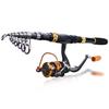 Travel Telescopic Fishing Rod with 12BB Spinning Fishing Reel Carp Bass Freshwater Saltwater Fishing