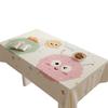 Rectangle Dining Table Tablecloth Waterproof And Oil-Proof Leave-In Cartoon Cute Wind Coffee Table Tablecloth Dining Table Cover