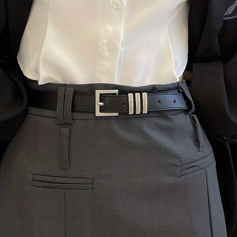 Elegant Black Pu Womens Belt For Casual Skirts And Jeans Enhancing Look Your