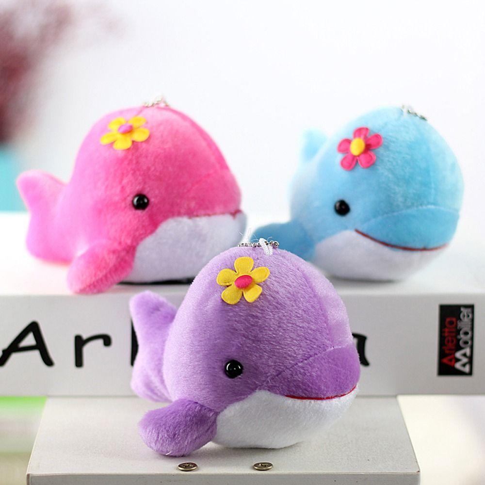 Hanging Pendant Stuffed Toy Backpack Pendant Whale Plush Pendant Whale Plush Doll Keyring Keychain